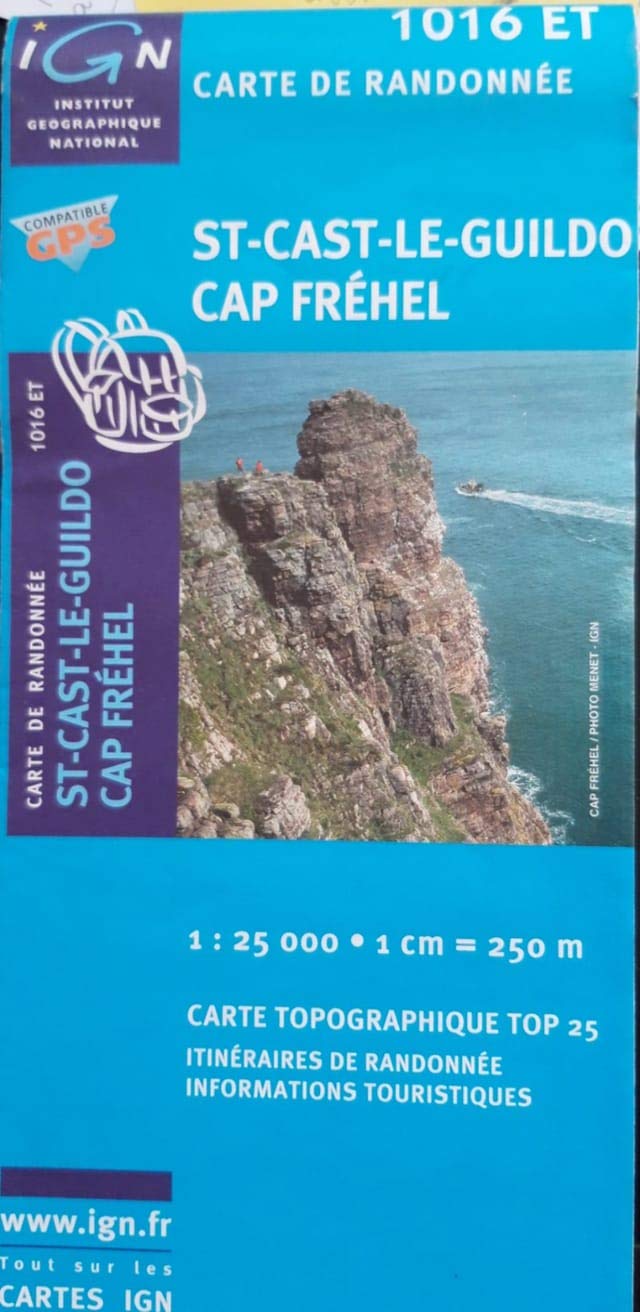 Carte de randonnée : St-Cast le Guildo - Fréhel (Série Top 25) Geology & Geography