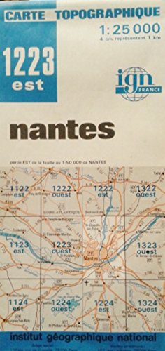 Nantes : Carte n° 1223E - échelle : 1cm = 250 mètres book