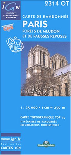 Carte de randonnée : Paris book