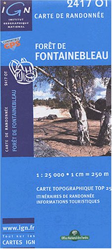 Carte de randonnée : Forêt de Fontainebleau (Série Top 25) Geology & Geography