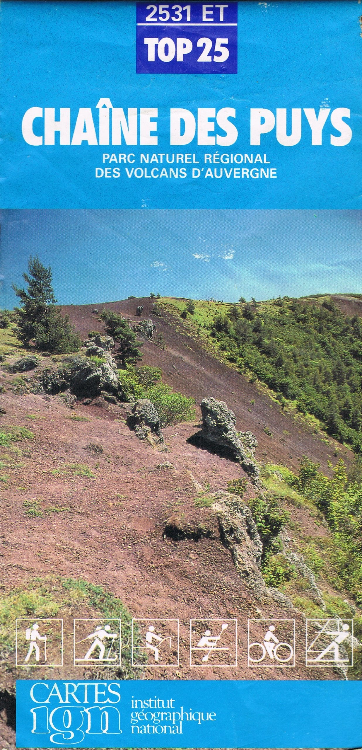 2531et chaîne des puys -1e ed- 1991 (Série Top 25) Maps & Plans