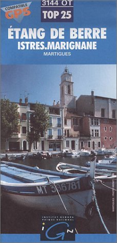 Carte de randonnée : Etang de Berre - Istres - Marignane Geology & Geography