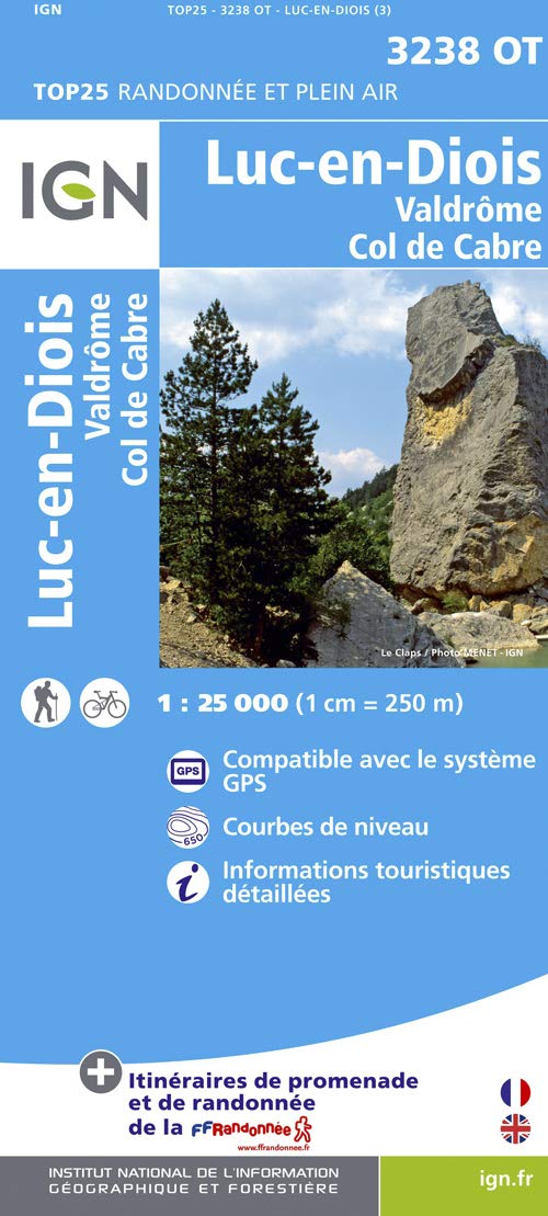 Carte de randonnée : Luc-en-Diois Geology & Geography
