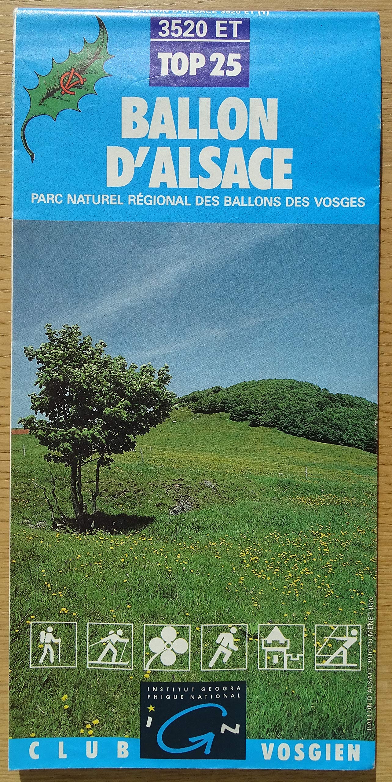 Carte de randonnée : Ballon d'Alsace book