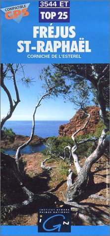 Carte de randonnée : Fréjus - St Raphaël (Série Top 25) Maps & Plans