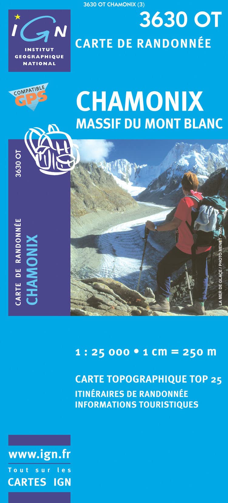 Carte de randonnée : Chamonix - Massif du Mont-Blanc Geology & Geography