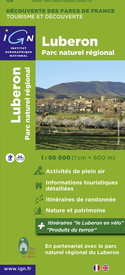 Carte touristique : Parc Naturel Régional du Lubéron Geology & Geography