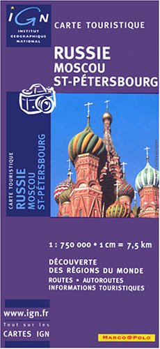 Russie-Moscou/St-Petersbourg 1/750.000 Geology & Geography