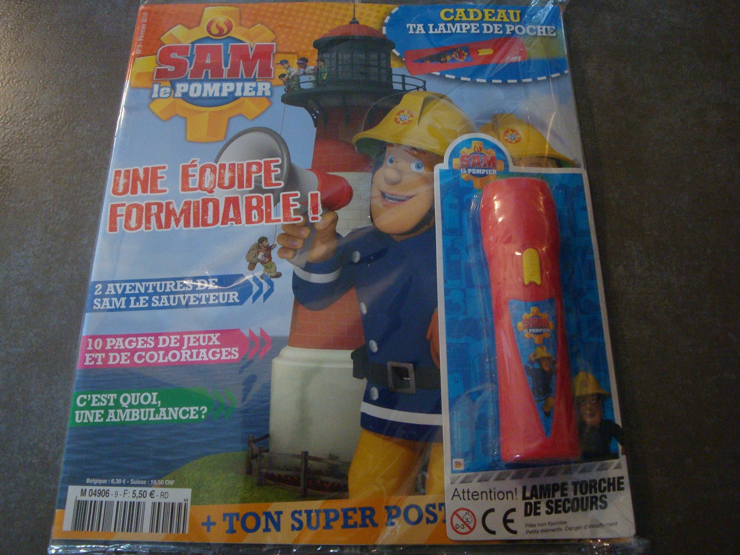 SAM LE POMPIER MAG N°9 !! "UNE EQUIPE FORMIDABLE !" EN CADEAU : TA LAMPE DE POCHE !! book