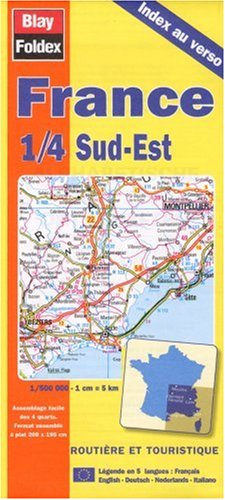 Carte routière : France 1/4 Sud-Est (avec index au verso et légende en 5 langues) book