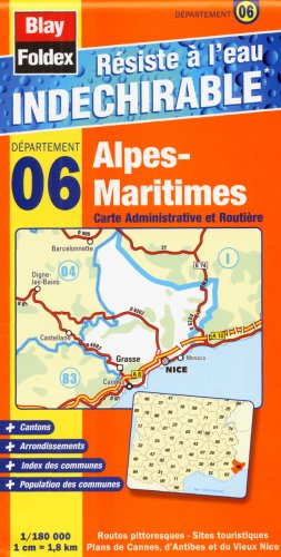 06 alpes-maritimes carte administrative et routi re book