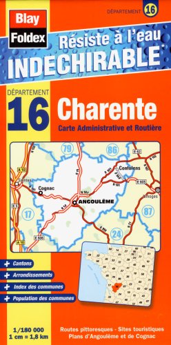 Product Image: 16 charente carte administrative et routi re
