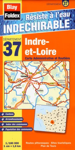 37 indre-et-loire carte administrative et routi re book