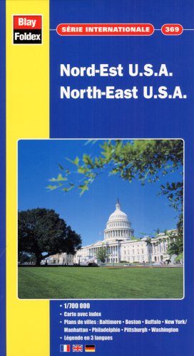 Carte routière et touristique : U.S.A., Nord-Est R° V°, N° 369 (avec un index) Maps & Plans
