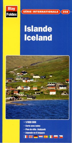 Carte routière et touristique : Islande, N° 358 (avec un index) book