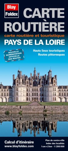 Pays de la Loire - Carte routière et touristique - (index de localités 1 cm = 2 km - 1/200000) book