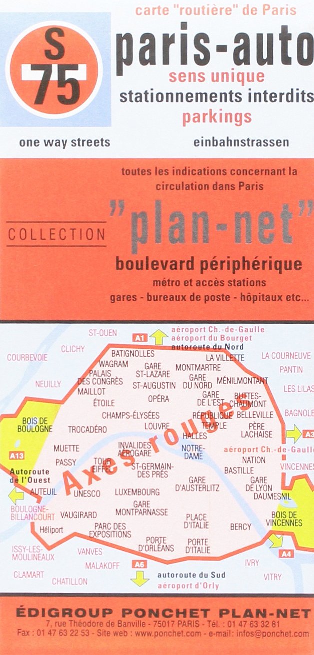 Product Image: Plan de ville : Paris Auto