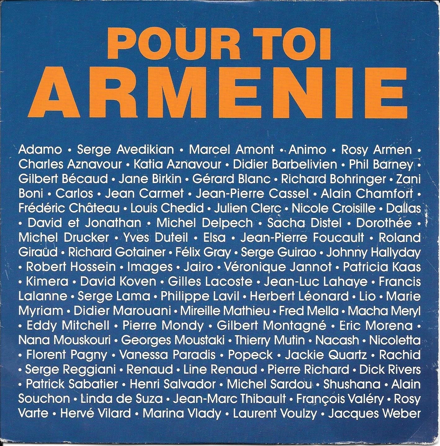 pour Toi Armenie/Ils sont Tombes cd