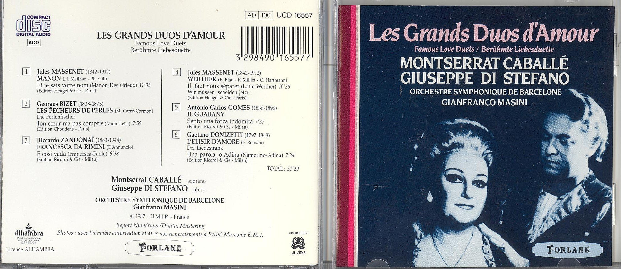 Giuseppe di Stefano - Montserrat Caballe Brühmte Liebesduette Music