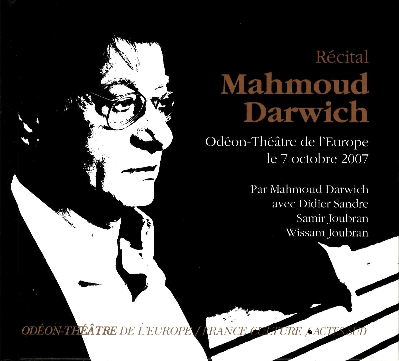 Recital Mahmoud Darwich cd