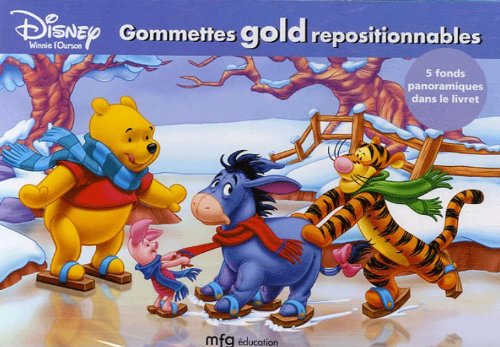 Gommettes gold repositionnables Winnie l'Ourson book