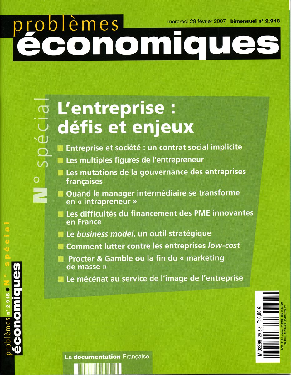 L'entreprise : Défis et enjeux Business, Finance & Career