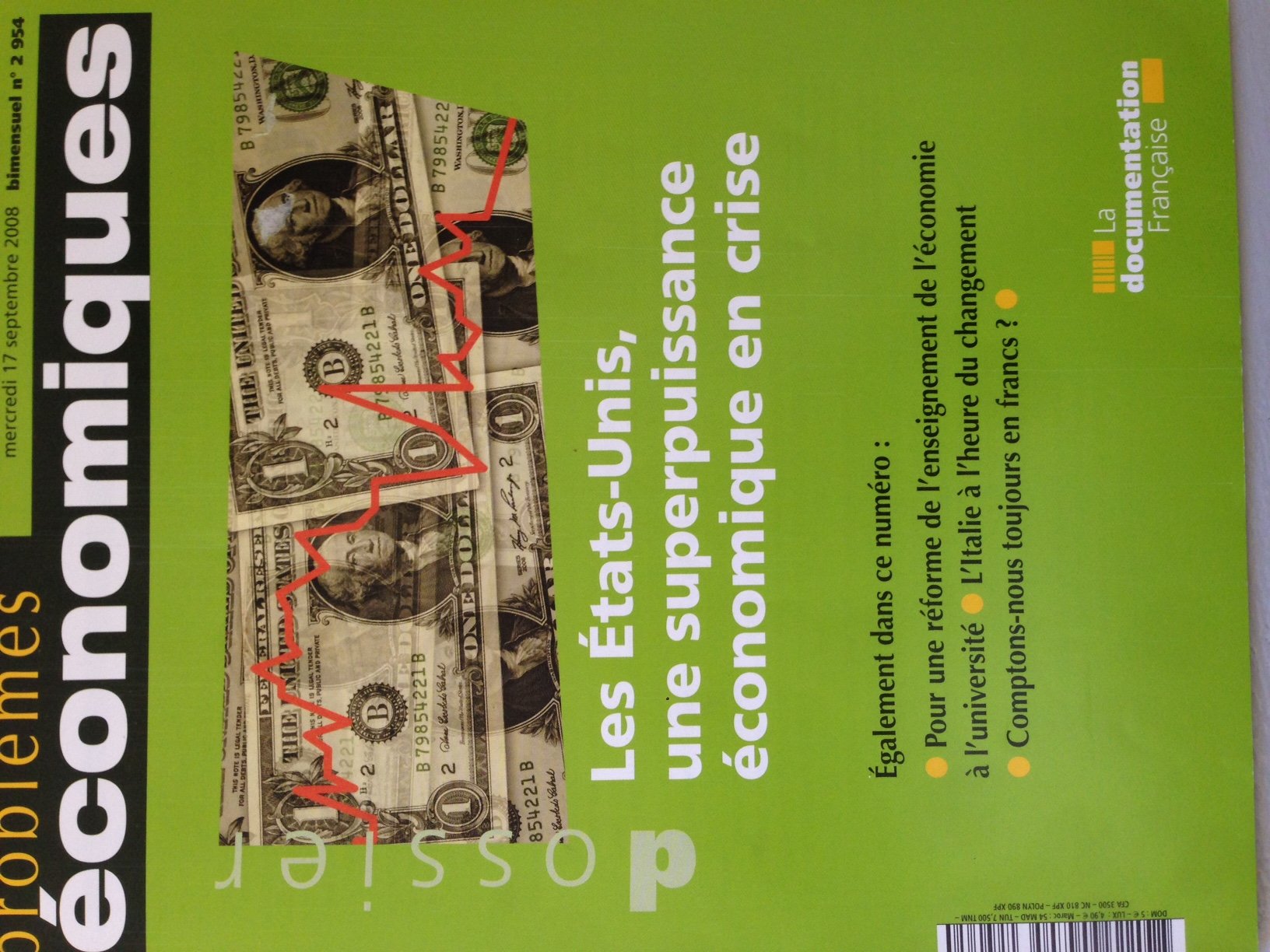 Les Etats-Unis : Une superpuissance économique en crise Business, Finance & Career