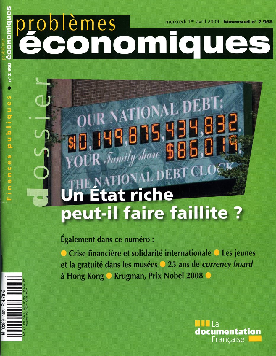 Un état riche peut-il faire faillite ? book