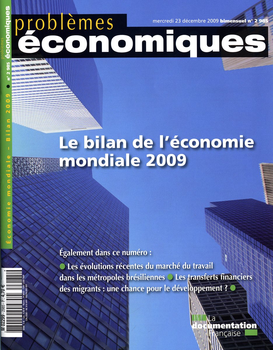 Bilan de l'économie mondiale (n.2985) Books