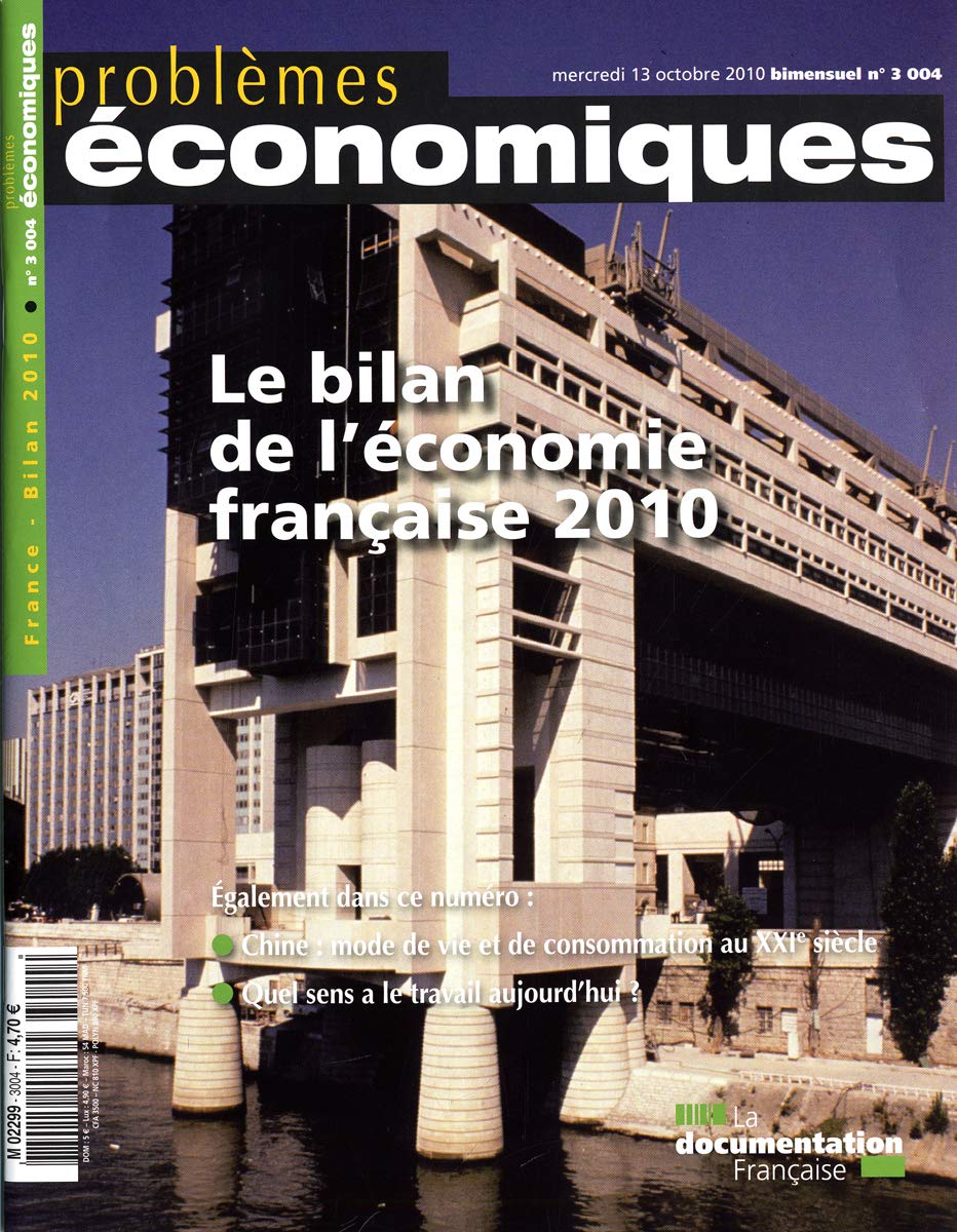 Bilan de l'économie française 2010 book