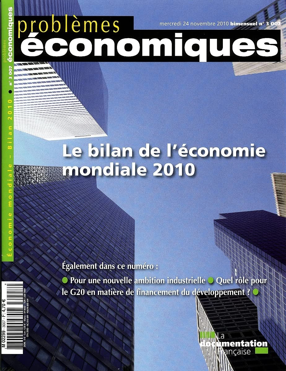 Bilan de l'économie mondiale 2010 (N.3007) book