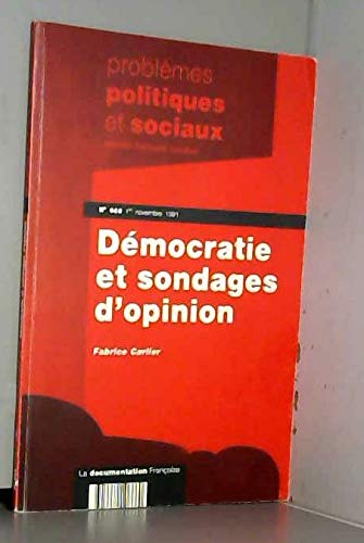 Democratie et sondages d'opinion book