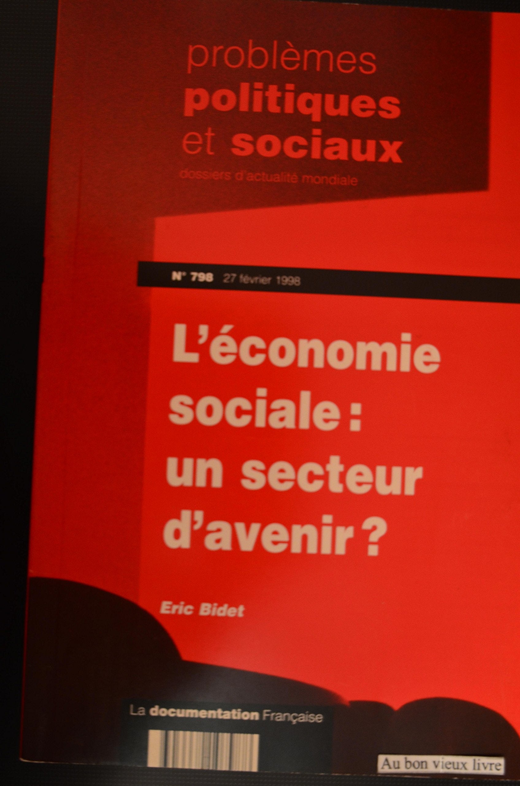 L'économie sociale : un secteur d'avenir Books