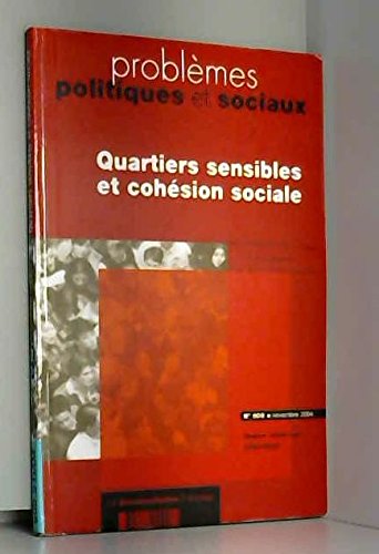 Quartiers sensibles et cohesion sociale (n.906 novembre 2004) book