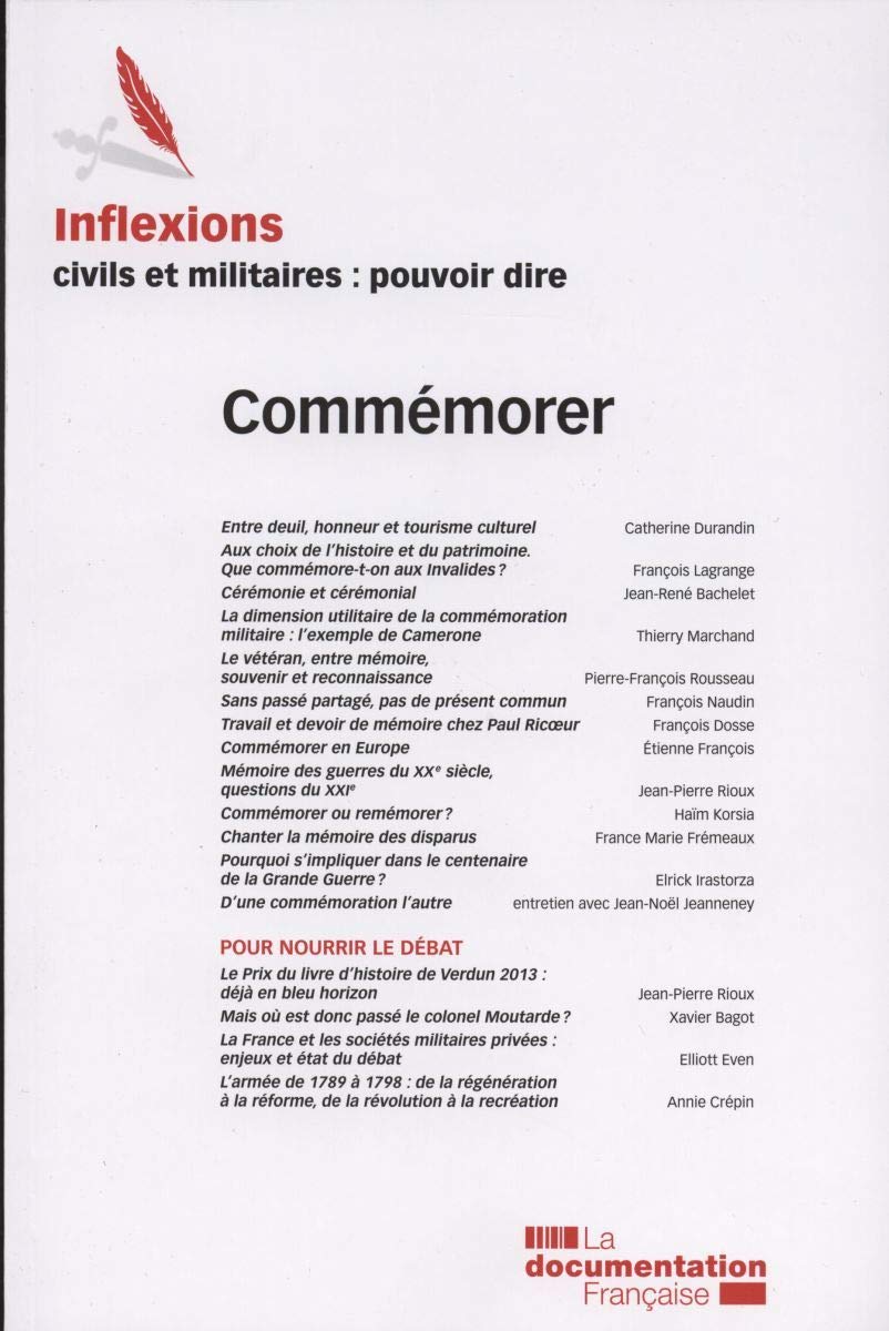 Inflexions, n° 25 : Commémorer book