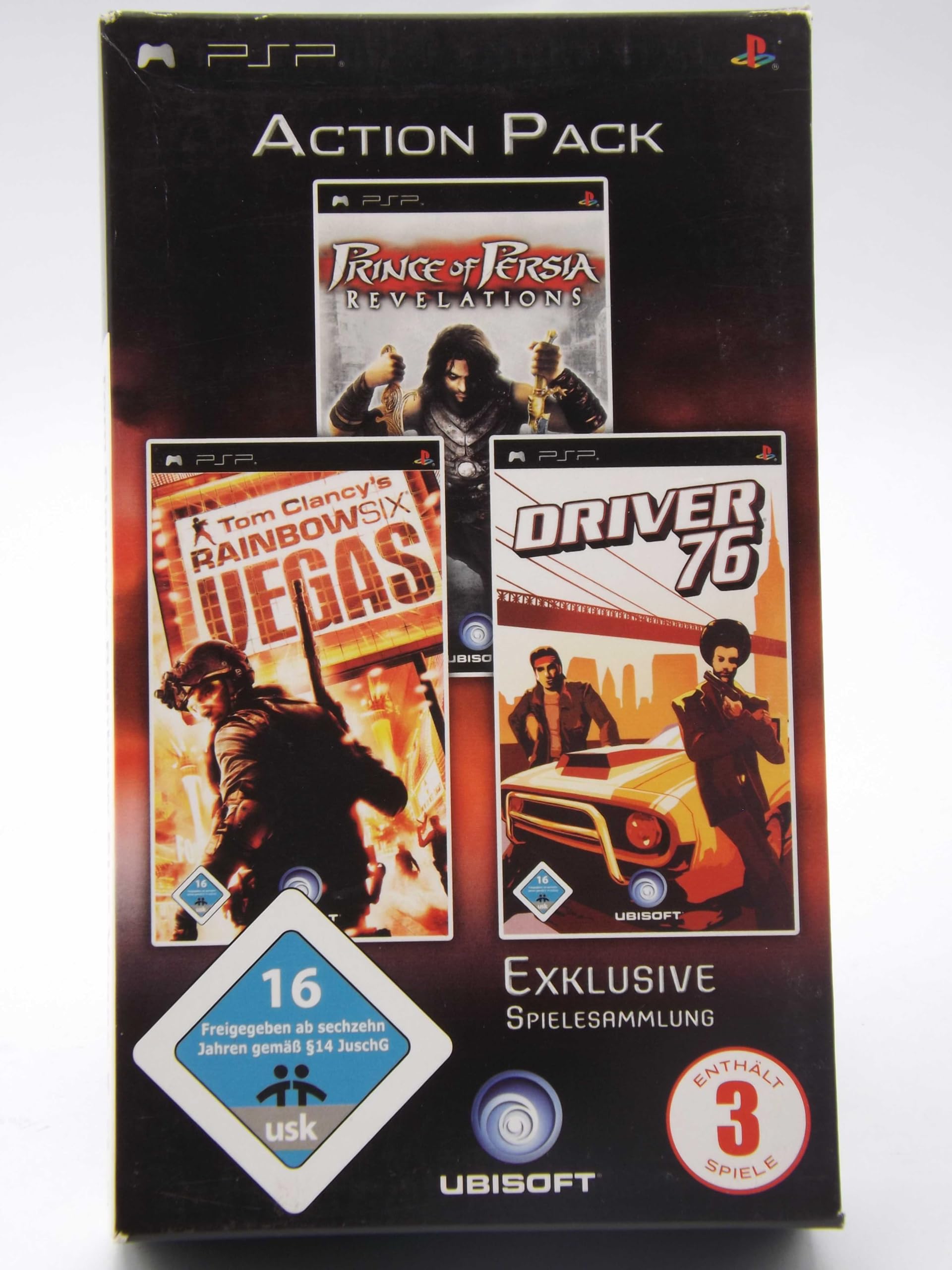 Action Pack (Prince of Persia Revelations / Driver 76 / Tom Clancy's Rainbow Six Vegas) Older Consoles