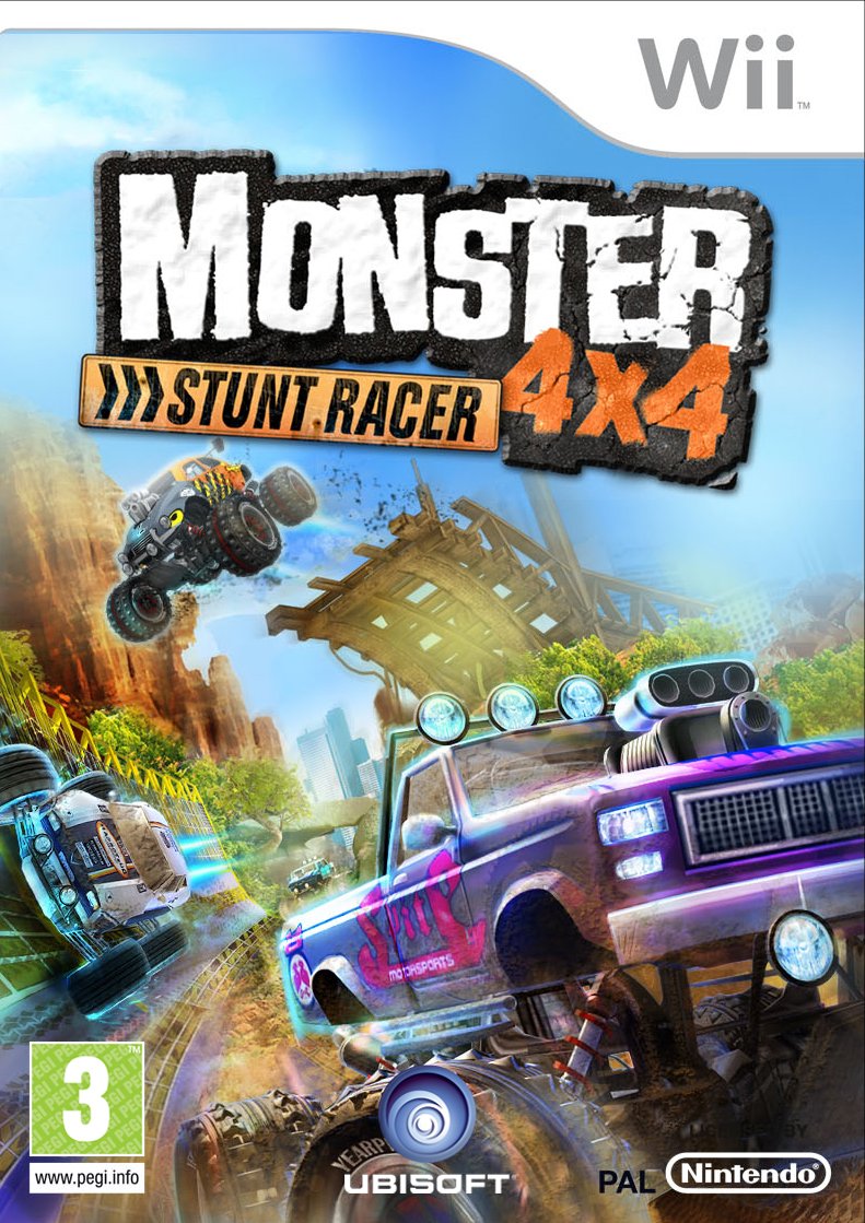 Monster 4x4 Stunt Racer - with Free Wheel Wii