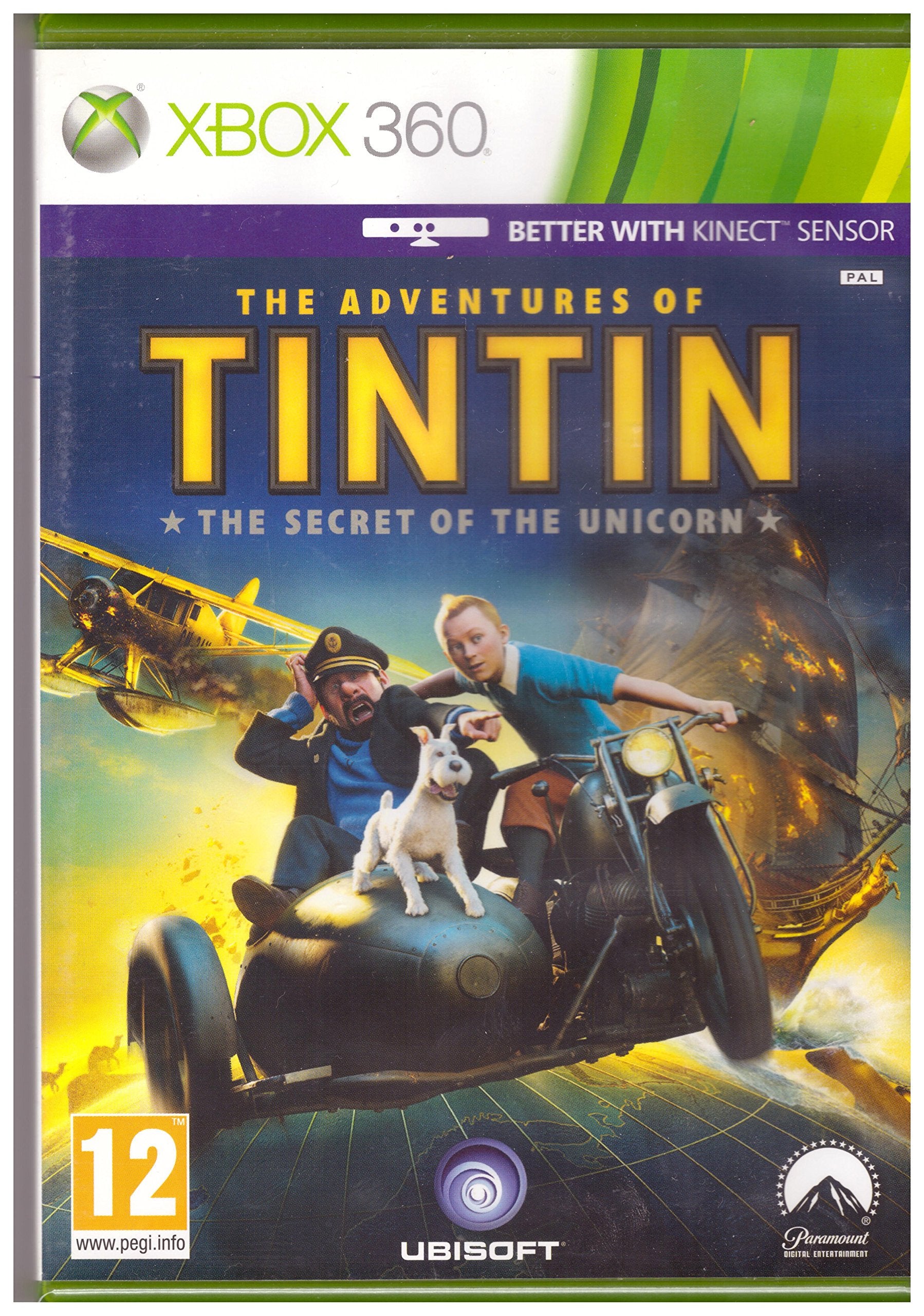 The Adventures Of Tintin The Secret Of The Unicorn (Kinect Compatible) Game XBOX 360 Xbox 360