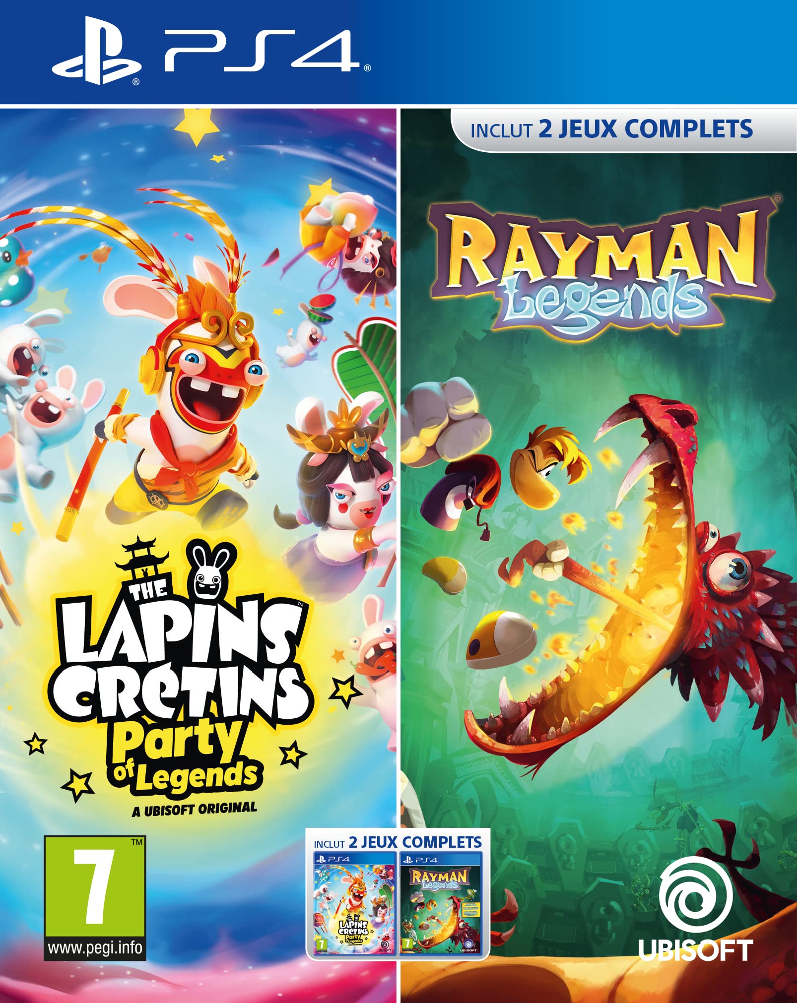 Compilation Lapins Crétins Party of Legends + Rayman Legends FRA game