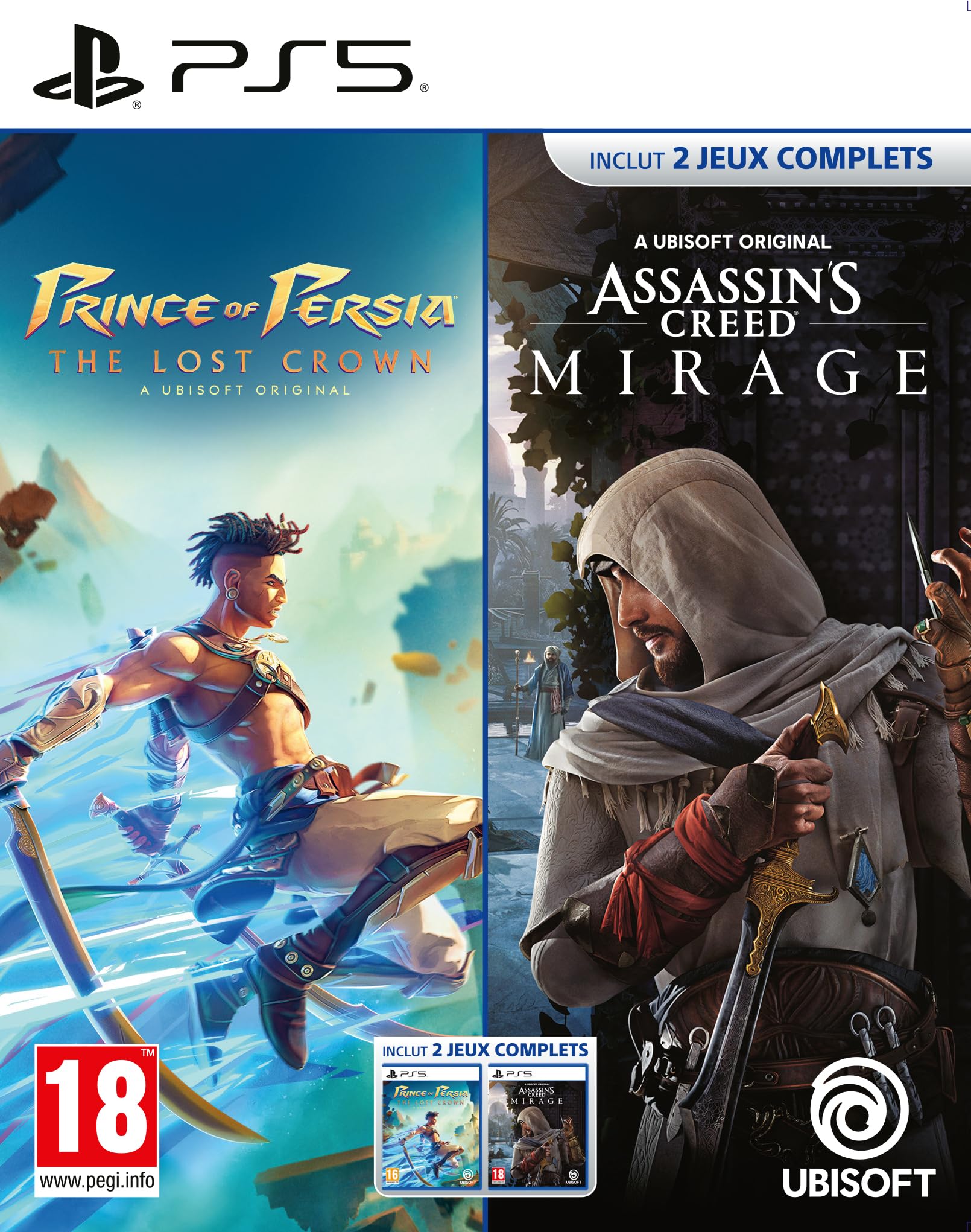 Compilation Prince of Persia : The Lost Crown + Assassin's Creed Mirage FRA game