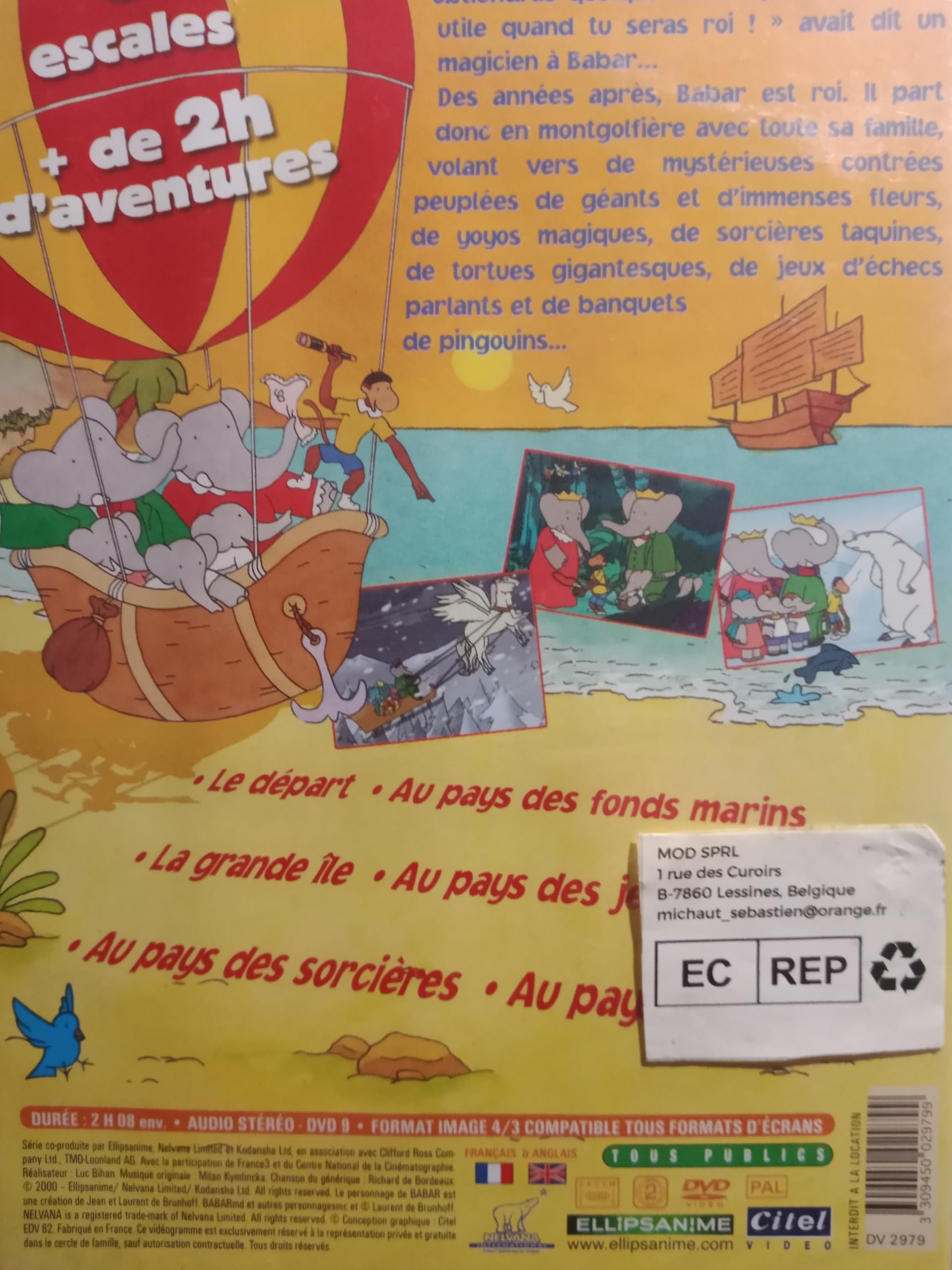 Babar : le grand voyage, vol. 1 Films