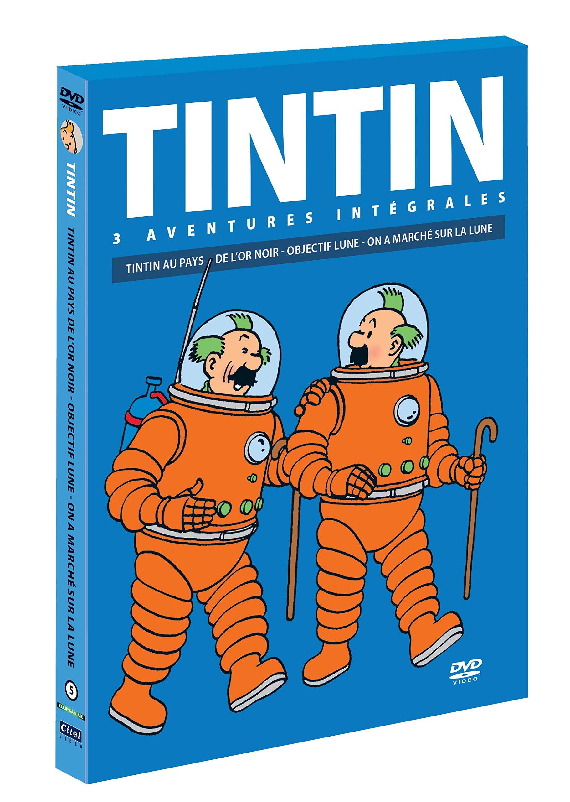 Coffret tintin, vol. 5: Objectif lune / On a marché sur la lune / Tintin au pays de l'or noir Movies