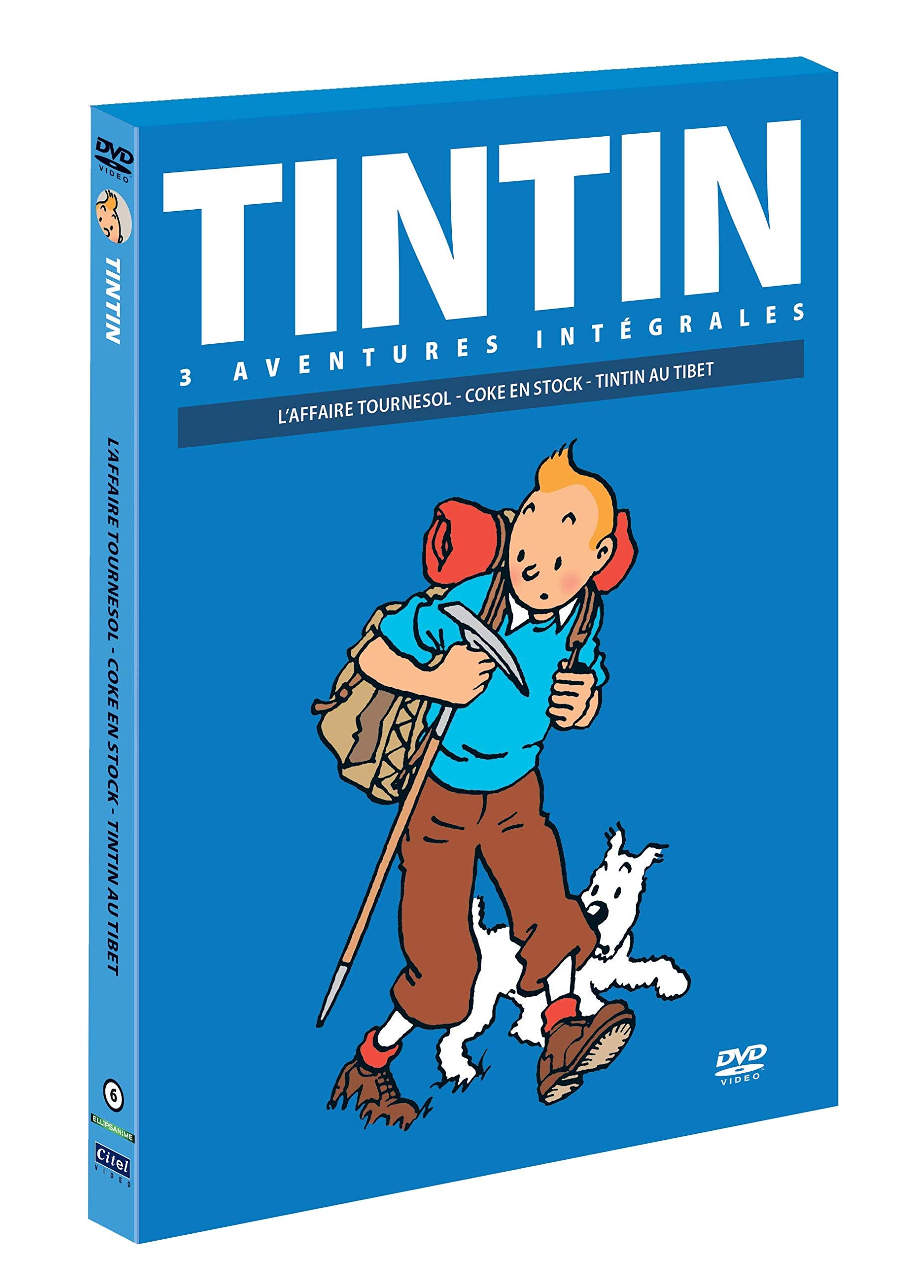 Coffret tintin, vol. 6 : tintin au tibet ; l'affaire tournesol ; coke en stock Movies