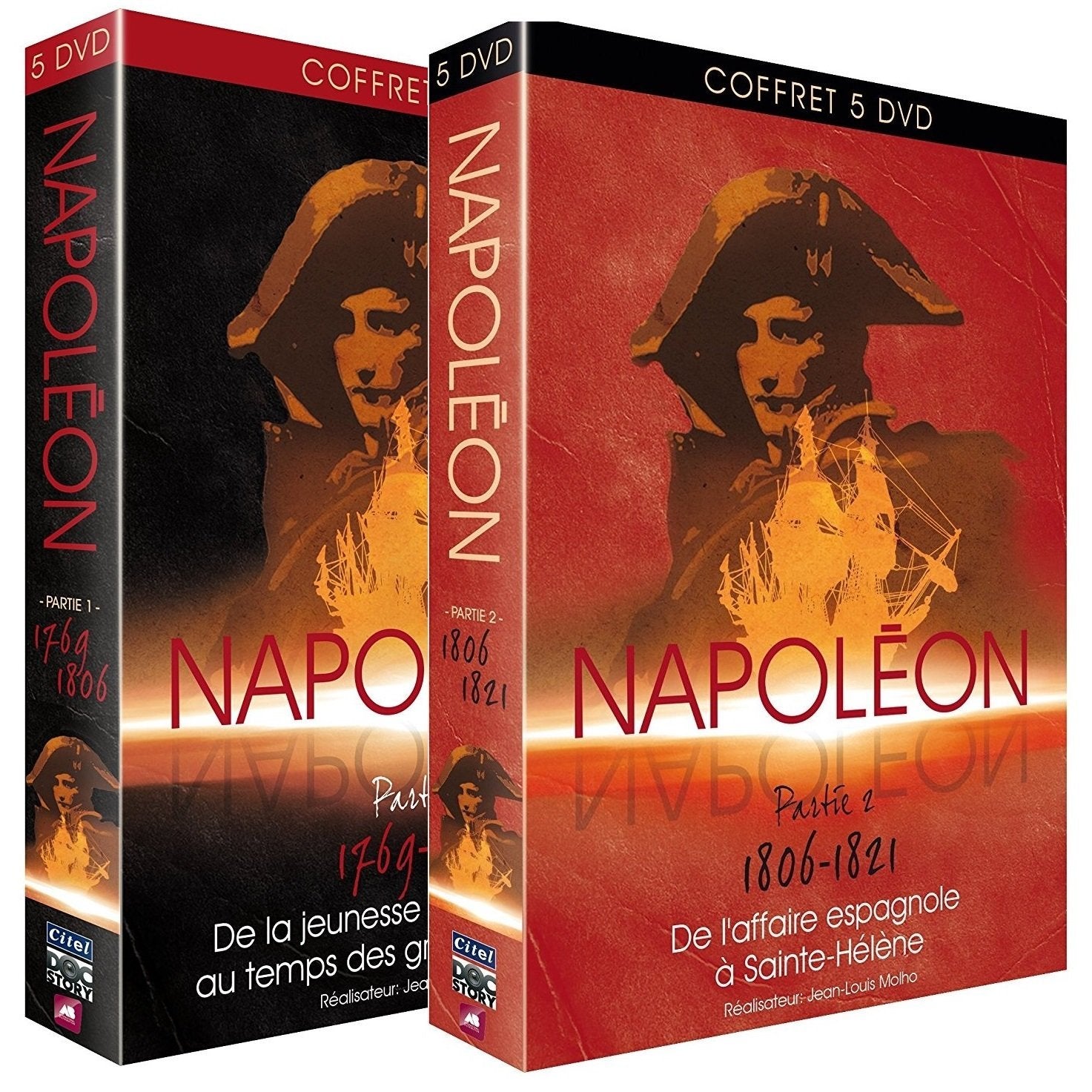 Coffret DVD Napoléon : L'intégrale de l'épopée napoléonienne 1769-1821 Partie 1 et 2 (10 DVD) Movies