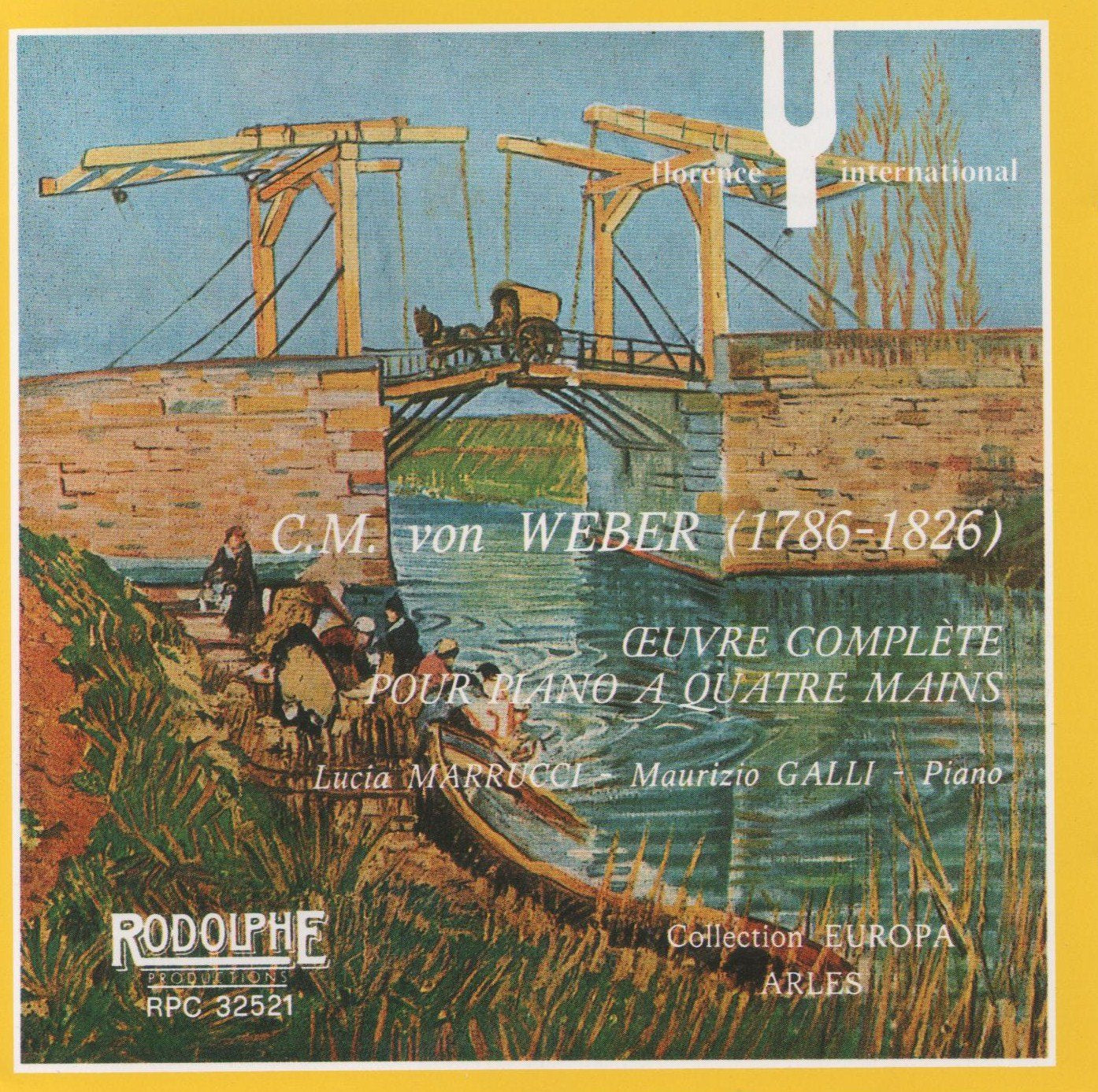 Carl Maria von Weber/L.Marrucci-M.Galli.Complete works for four hands piano musiv Music