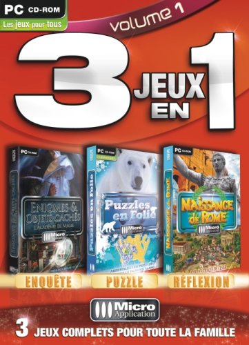 3 Jeux en 1 (Volume 1) : Enigmes et Objets caches, Puzzles en folie, Naissance de Rome game