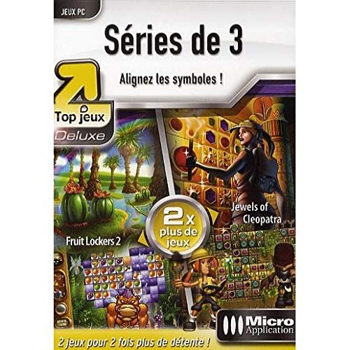 series de 3 - alignez les symboles! ( pack 2 jeux fruit lockers 2 et jewels of cleopatra) PC