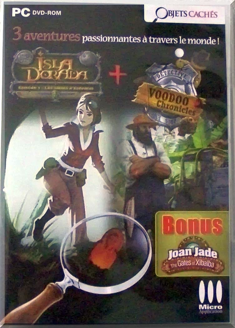 COMPILATION OBJETS CACHES 3 AVENTURES ( ISLA DOORADA + VOODOO CHRONICLES + JOAN JADE AND THE GATES OF XIBALBA) software