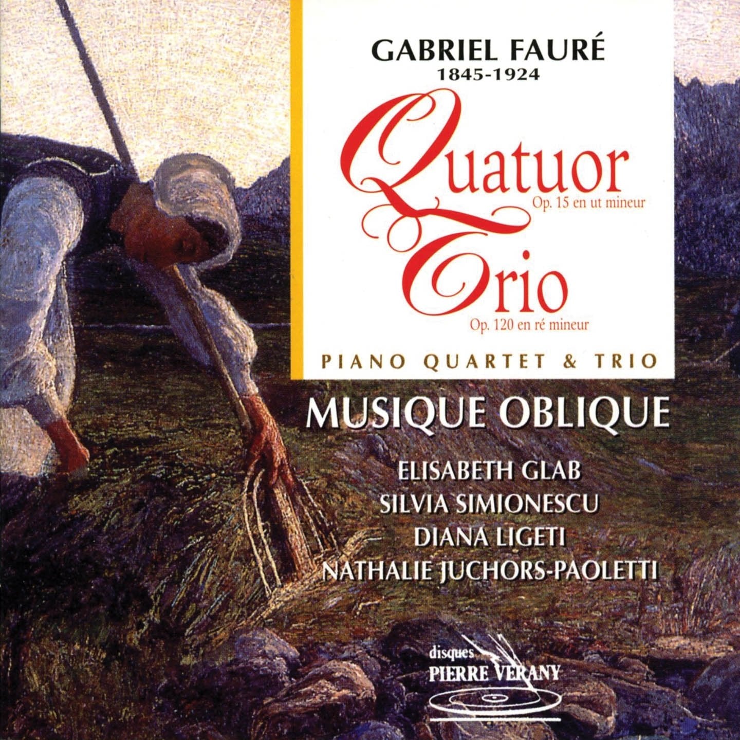 Fauré: Klavierquartett op. 15/Klaviertrio op. 120 cd
