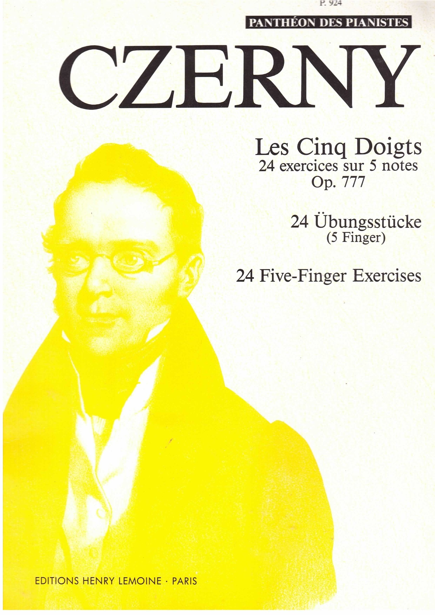 Panthéon des pianistes : Les Cinq Doigts, 24 exercices sur 5 notes, Op. 777 Books